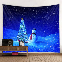 HKM-409107 Modern Rectangle Polyester Tapestry Wallcloth for Fireplace Background – Machine Washable Landscape Design