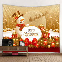 HKM-409107 Modern Rectangle Polyester Tapestry Wallcloth for Fireplace Background – Machine Washable Landscape Design