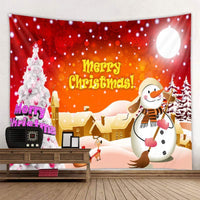 HKM-409107 Modern Rectangle Polyester Tapestry Wallcloth for Fireplace Background – Machine Washable Landscape Design