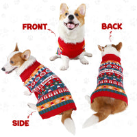 HKM-409235 Cozy Red Acrylic Sweater for Pets - Sizes S to XXL