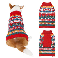 HKM-409235 Cozy Red Acrylic Sweater for Pets - Sizes S to XXL