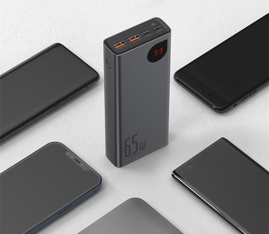 HKM-409235 High-Capacity 20000mAh PD Two-Way Fast Charging Power Bank, Alloy Shell, Compact Design