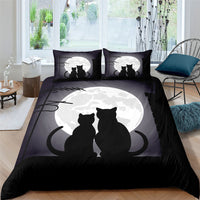 HKM-409299 3-Piece 3D Digital Print Cartoon Quilt Cover Set with Pillowcases for Kids