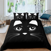 HKM-409299 3-Piece 3D Digital Print Cartoon Quilt Cover Set with Pillowcases for Kids