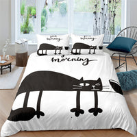 HKM-409299 3-Piece 3D Digital Print Cartoon Quilt Cover Set with Pillowcases for Kids