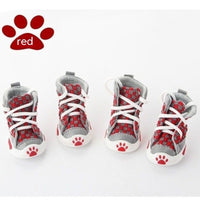 HKM-409299 Small Dog Non-slip Shoes - Warm and Comfortable, Available in Red, Green, and Orange