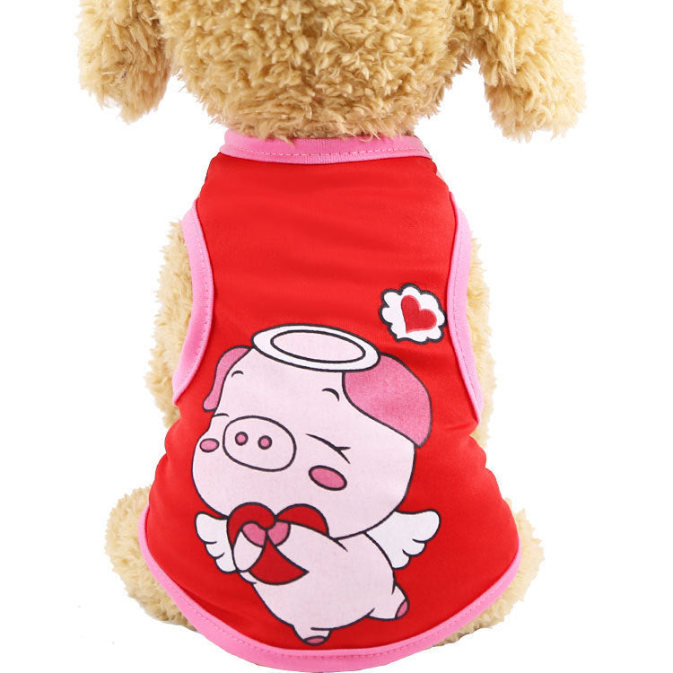 HKM-409427 Casual Leather Vest for Pets in Various Fun Colors and Styles