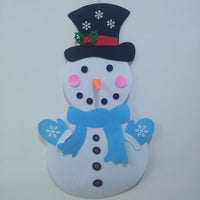 HKM-409427 DIY Christmas Tree Kit for Kids - Includes Snowman Accessory - Various Sizes Available