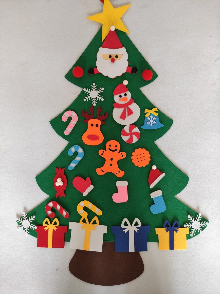 HKM-409427 DIY Christmas Tree Kit for Kids - Includes Snowman Accessory - Various Sizes Available