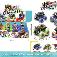 HKM-409619 12PCS Mini Dinosaur Friction Pull Back Car Toy Set for Kids - Inertia Vehicles