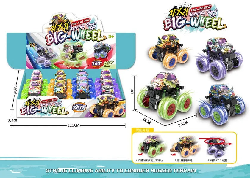 HKM-409619 12PCS Mini Dinosaur Friction Pull Back Car Toy Set for Kids - Inertia Vehicles