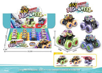 HKM-409619 12PCS Mini Dinosaur Friction Pull Back Car Toy Set for Kids - Inertia Vehicles
