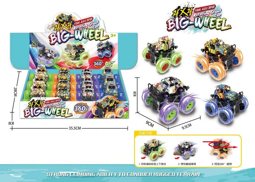 HKM-409619 12PCS Mini Dinosaur Friction Pull Back Car Toy Set for Kids - Inertia Vehicles