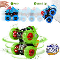HKM-409619 12PCS Mini Dinosaur Friction Pull Back Car Toy Set for Kids - Inertia Vehicles