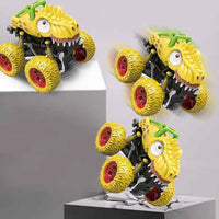 HKM-409619 12PCS Mini Dinosaur Friction Pull Back Car Toy Set for Kids - Inertia Vehicles
