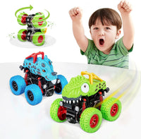 HKM-409619 12PCS Mini Dinosaur Friction Pull Back Car Toy Set for Kids - Inertia Vehicles