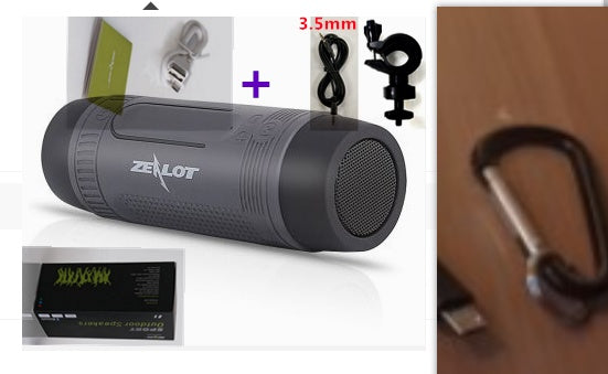 HKM-409683 LED Flashlight and Portable Bluetooth Speaker for Bike Mounting