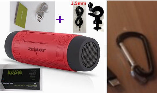 HKM-409683 LED Flashlight and Portable Bluetooth Speaker for Bike Mounting