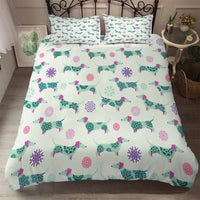 HKM-409747 Cartoon Series Polyester Bedding Set - Quilted, Twill Design for 1.8m Bed, 3 Pieces