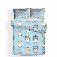 HKM-409747 Cartoon Series Polyester Bedding Set - Quilted, Twill Design for 1.8m Bed, 3 Pieces