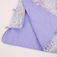 HKM-409811 Japan Imported 60-Count Plain Weave Cotton Fabric - Dream Garden Purple - 108cm x 45cm for Handmade Projects