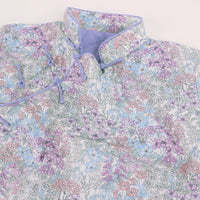 HKM-409811 Japan Imported 60-Count Plain Weave Cotton Fabric - Dream Garden Purple - 108cm x 45cm for Handmade Projects