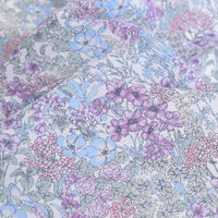 HKM-409811 Japan Imported 60-Count Plain Weave Cotton Fabric - Dream Garden Purple - 108cm x 45cm for Handmade Projects