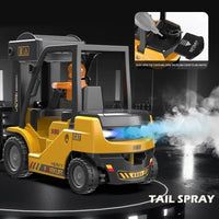 HKM-409939 1:24 Scale Remote Control Forklift Toy with Music and Lights - Indoor Use Truck