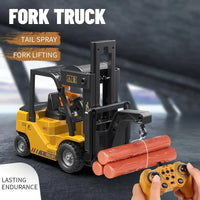 HKM-409939 1:24 Scale Remote Control Forklift Toy with Music and Lights - Indoor Use Truck