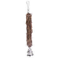 HKM-410067 Rattan Parrot Swing for Birds - 10.24 x 6.30 Inches with Hooks