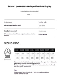 HKM-410131 Breathable Waterproof Non-Slip Dog Shoes in Various Colors and Sizes