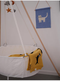HKM-410131 Cotton Animal Pattern Knitted Blanket for Kids' Room - Multiple Sizes Available
