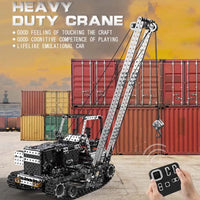 HKM-410707 1745PCS Remote Control Metal Building Blocks Crane Truck Model for DIY Assembly and Engineering Play