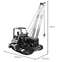 HKM-410707 1745PCS Remote Control Metal Building Blocks Crane Truck Model for DIY Assembly and Engineering Play