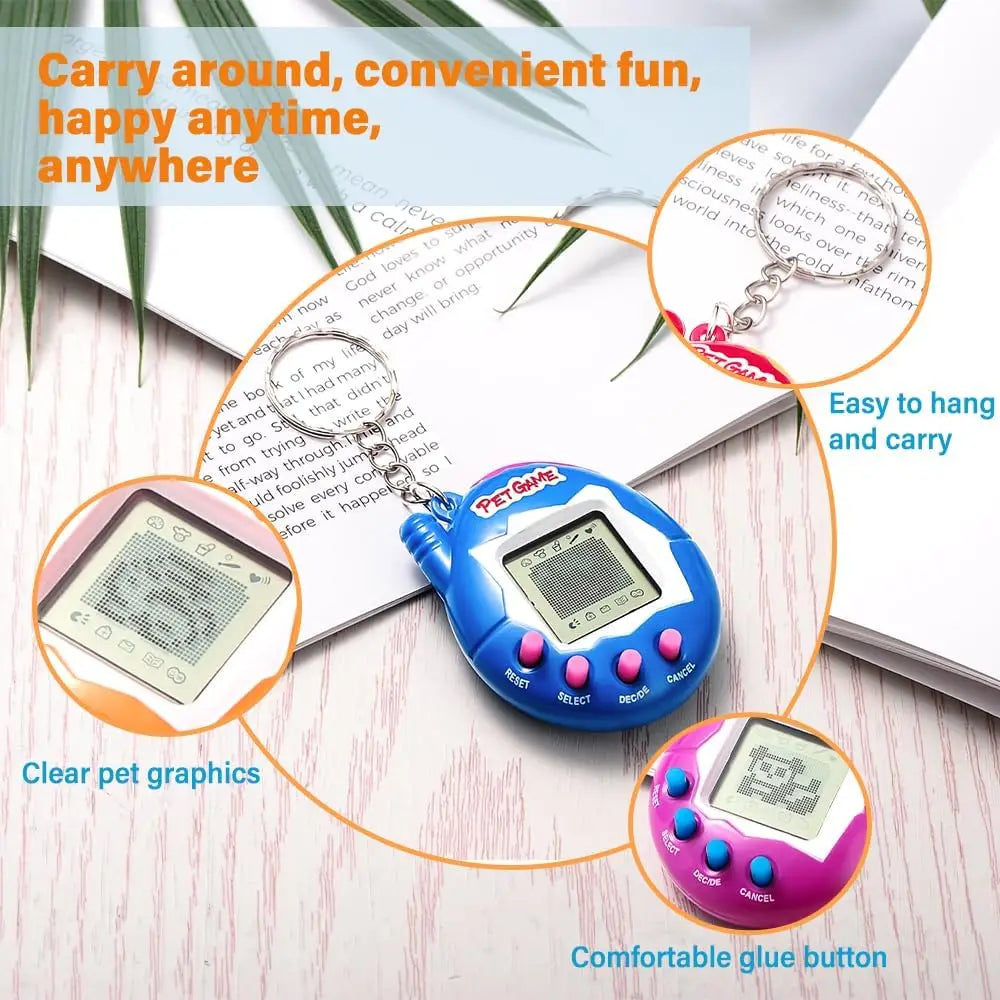 HKM-410771 Tamagotchi Electronic Virtual Pets - 49 Unique Digital Animals for Interactive Fun