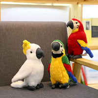 HKM-410963 Soft Plush Macaw Parrot Toy for Kids - 25cm, Unisex, Ideal for Ages 2 and Up