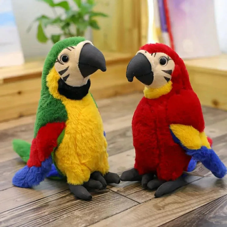 KTX-410963 Soft Plush Macaw Parrot Toy for Kids - 25cm, Unisex, Ideal for Ages 2 and Up