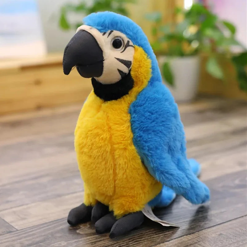 KTX-410963 Soft Plush Macaw Parrot Toy for Kids - 25cm, Unisex, Ideal for Ages 2 and Up