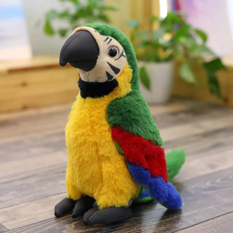KTX-410963 Soft Plush Macaw Parrot Toy for Kids - 25cm, Unisex, Ideal for Ages 2 and Up