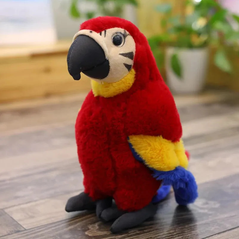 KTX-410963 Soft Plush Macaw Parrot Toy for Kids - 25cm, Unisex, Ideal for Ages 2 and Up