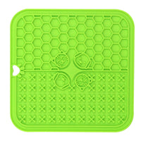 HKM-411155 Silicone Pet Licking Pad and Food Mat with Scraper, 200mm x 200mm