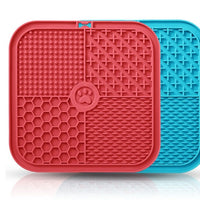 HKM-411155 Silicone Pet Licking Pad and Food Mat with Scraper, 200mm x 200mm