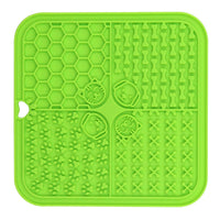 HKM-411155 Silicone Pet Licking Pad and Food Mat with Scraper, 200mm x 200mm