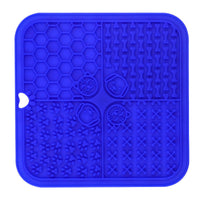 HKM-411155 Silicone Pet Licking Pad and Food Mat with Scraper, 200mm x 200mm