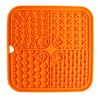 HKM-411155 Silicone Pet Licking Pad and Food Mat with Scraper, 200mm x 200mm