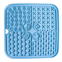 HKM-411155 Silicone Pet Licking Pad and Food Mat with Scraper, 200mm x 200mm