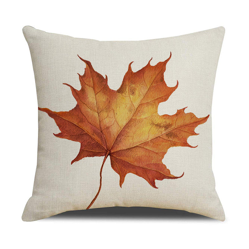 HKM-411347 Thanksgiving Pumpkin Decorative Pillow Cover - 45x45cm Printed Cushion Case