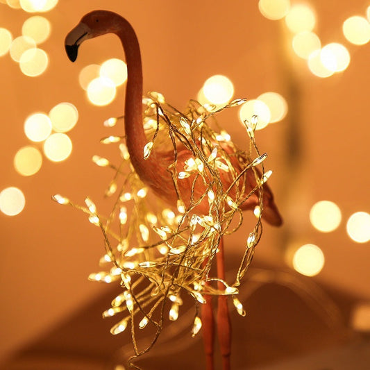 HKM-411411 Colorful LED String Lights for Christmas Tree Decoration with Remote Control (USB, Multiple Lengths)