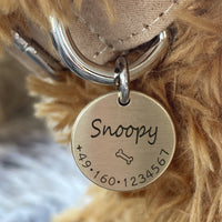HKM-411475 Pet Safety Identification Tag for Dogs in Stainless Steel Finish