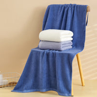 HKM-411539 Pure Cotton Thick Bath Towel - Soft, Absorbent & Lint-Free in Multiple Colors